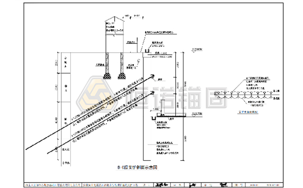 支護剖面圖 支護剖面圖